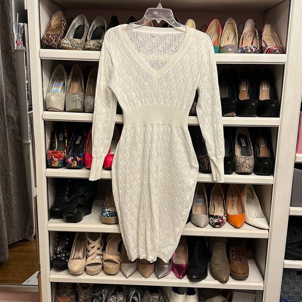Knit dress white